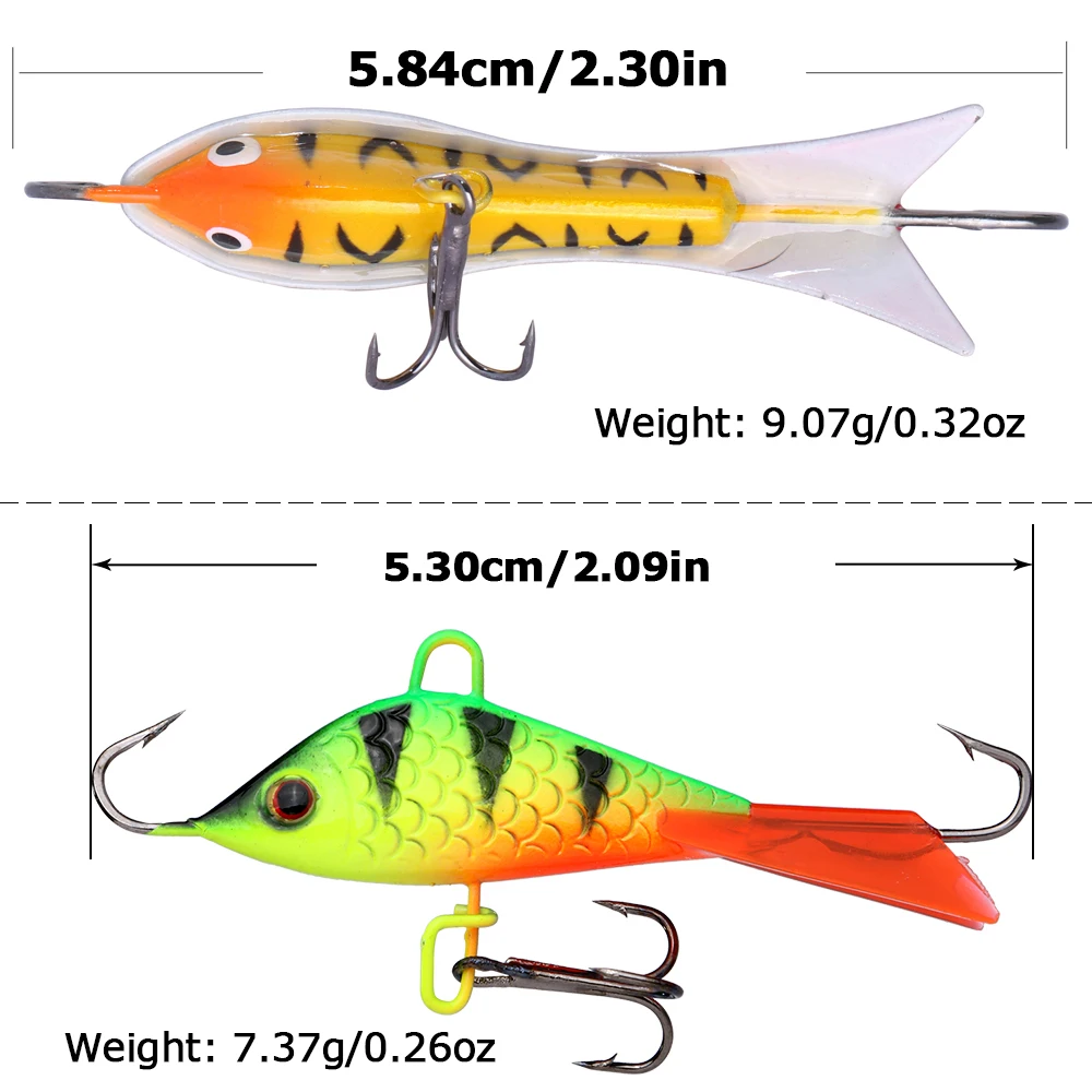Goture 5 шт./компл. лед рыболовная приманка свинцовая отсадочные приманки зимние рыболовные балансиры жесткие приманки для всех воды для зимней рыбалки аксессуары
