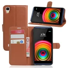 2016 Wallet PU Leather Vintage Case for LG X Power Flip Book Phone Cover with Card Holder Coque Cep Telefonu Kilifi