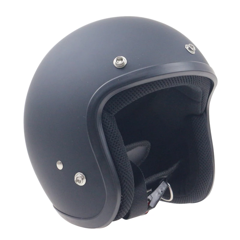 

Mat black motorcycle helmet Safety motor bike helmet ABS shell 5 size available casco 3/4 open face helmet