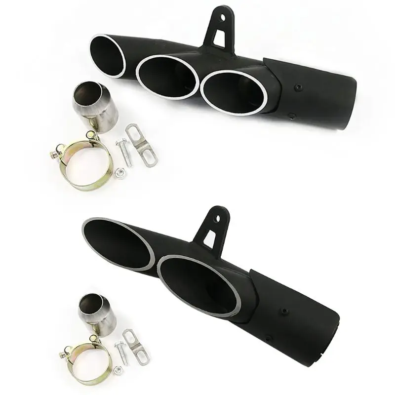 

Motorcycle Exhaust 51mm Universal Modified Exhaust for Toce Exhaust z900 zx6r R6 cbr500r gsxr1000r Double/Three Holes Exhaust