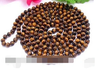 

1101 round nature tiger's-eye necklace