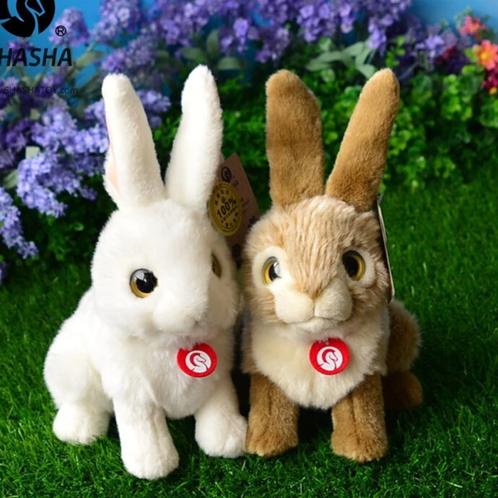 

Plush Rabbits Toys Big Eyes Doll Simulation Animal Hare Kawaii Baby Toy Shops