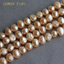 Luoman xiari изысканные AA нерегулярные Бусы из натурального жемчуга для самостоятельного изготовления ювелирных изделий браслет ожерелье материал 8-9 мм нить 14''