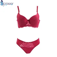 Женская Цветочная вышивка плюс размер 95B комплект нижнего белья пуш-ап модные тонкие кружевные трусы регулируемые шлейки Тип жилета очаровательное дамское бельё