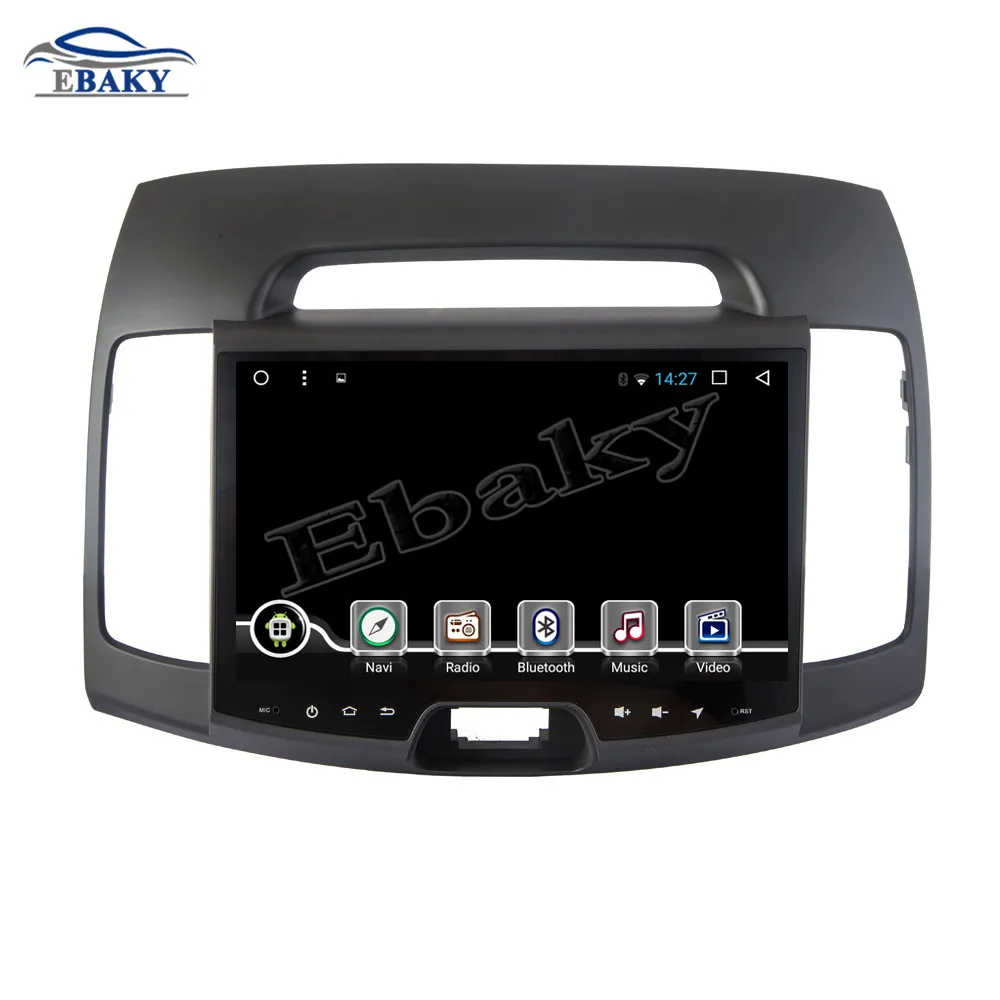 Excellent NaviTopia 9inch 1GB/2GB RAM Quad Core/Octa Core Android 7.1/8.1 Car DVD Radio for Hyundai Elantra 2015- with GPS/wifi 3
