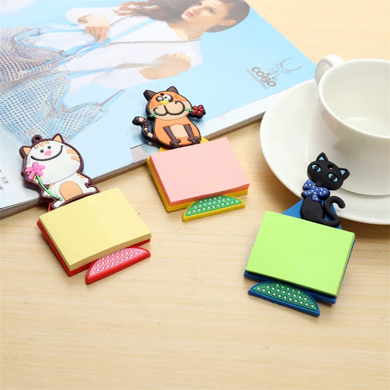 Cartoon series America and Europe style sticky notes fridge magnets cat modeling home decoration Daily tip toys