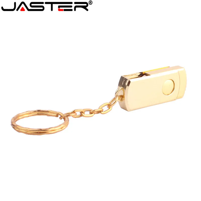 JASTER новый USB флэш накопитель из нержавеющей стали 128 ГБ вращение Usb флешка 64 32 16 8