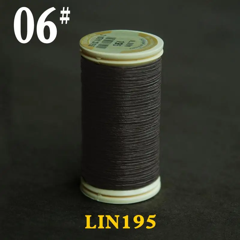 Французский китайский круглый N40 30 метров 0,45 мм воск Лен грубая кожа ткань ручной работы машинное Шитье - Цвет: Chocolate color