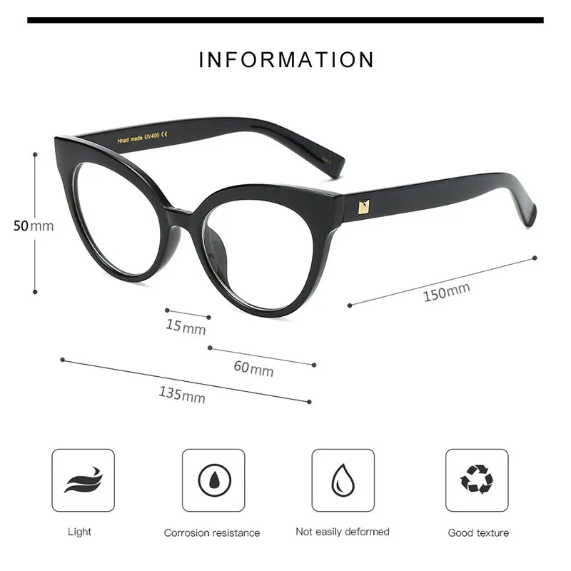 Woman Optical Eyeglasses Metal Legs and Acetate Rim Spectacles for Women Prescription Eyewear Glasses Frame Cat-Eye Style Woman Optical Eyeglasses Metal Legs and Acetate Rim Spectacles for Women Prescription Eyewear Glasses Frame Cat-Eye Style
