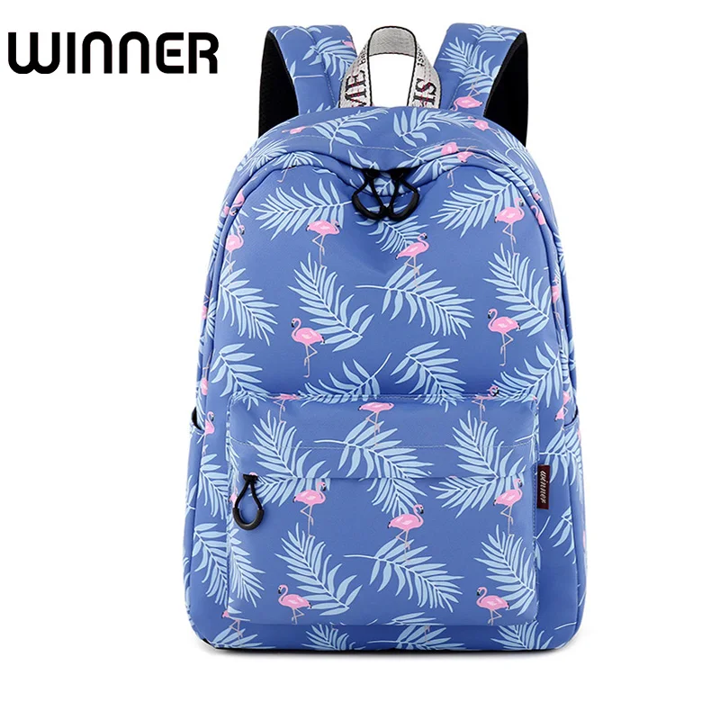 

Cute Waterproof Women Backpack Flamingo Pattern Lady Travel Bookbag Animal Printing School Bags For Teenage Girls Mochila