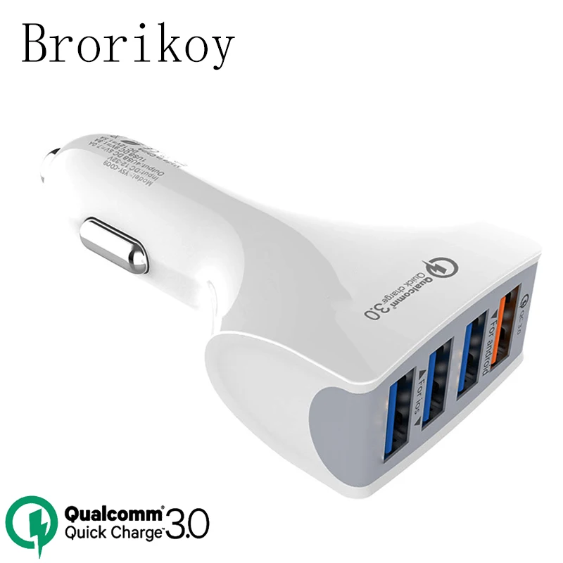 Автомобильное зарядное устройство Quick Charge 3 0 QC3.0 5V 9V 12V адаптер для мобильного