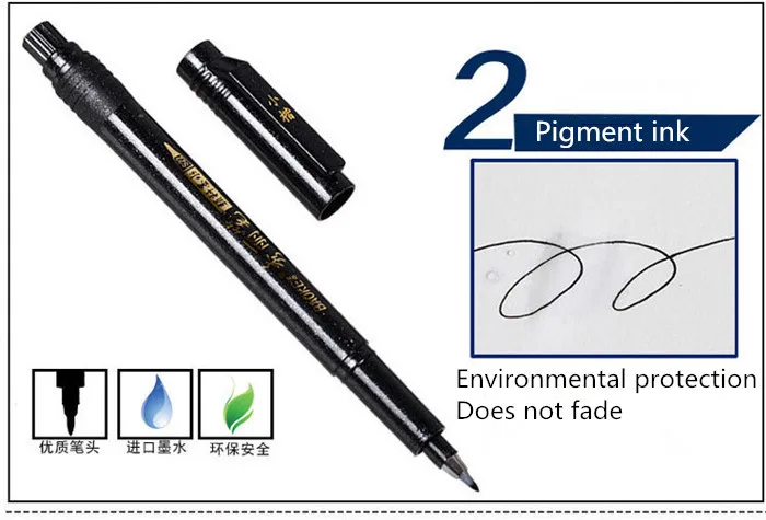 1 шт. каллиграфия пера многоцелевой Живопись Кисть можно добавить чернилами M Размеры СИБ школы канцелярских подпись ручка