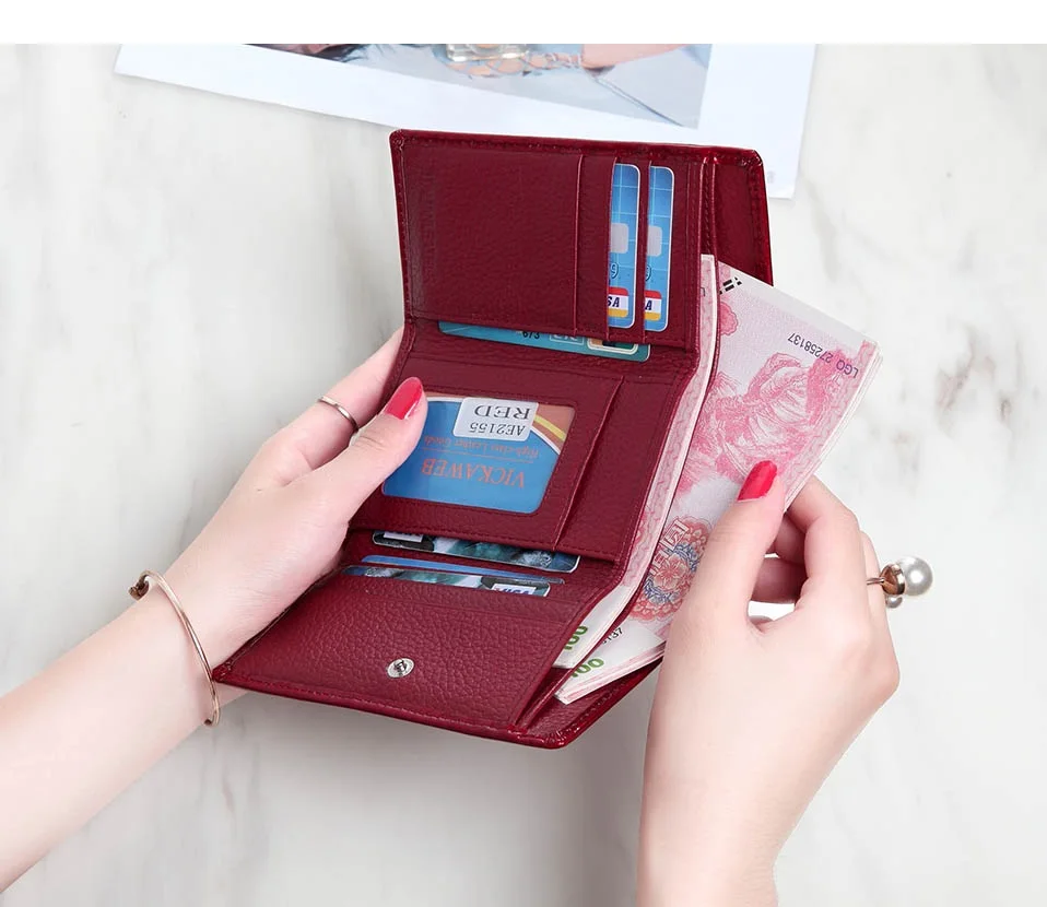 Women Wallet Small Short Genuine Leather Wallet Female Alligator Hasp Coin Purse Women Purses Mini Womens Wallets And Purses-AE2155-012