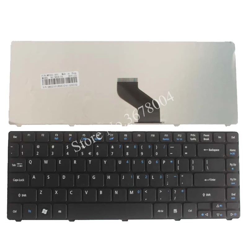 Новая черная клавиатура для ноутбука Acer Aspire 3810TZ 3810TG 3810TZG 3410G US | Компьютеры и офис