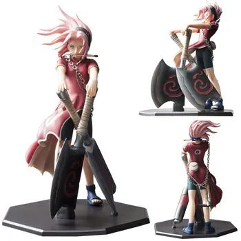 

Anime Naruto Figure Haruno Sakura Fighting AXE 23CM PVC Action Figure Collection Model Toys Christmas gift