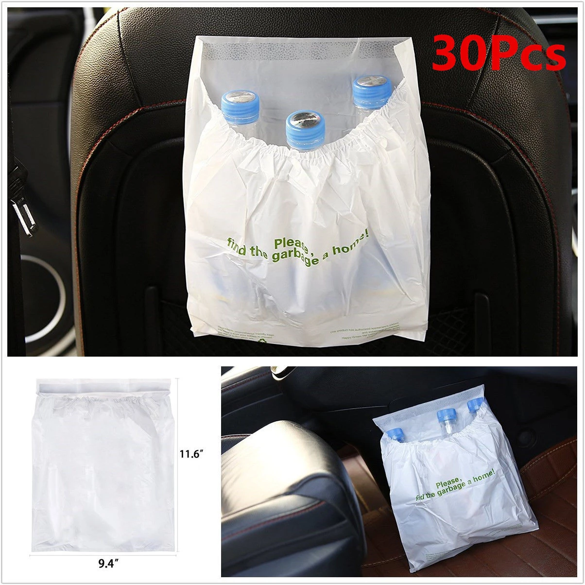 30 ピース ロット車ごみ袋使い捨てゴミ袋カーシートバックバッグ Car Garbage Bag Seat Backbag Car Aliexpress