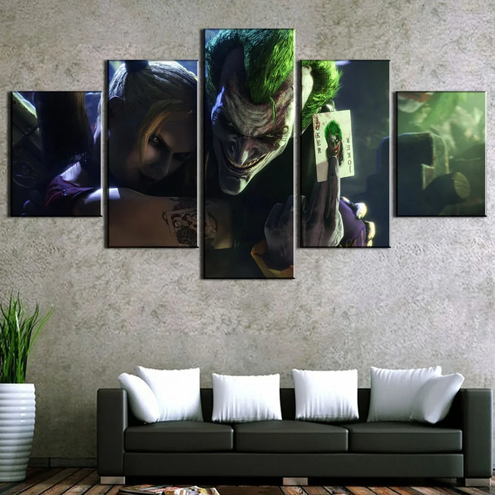 5 Piece Canvas Art TwitedFate Joker Poster Cuadros Decoracion Paintings on Wall for Home Decorations Decor | Дом и сад