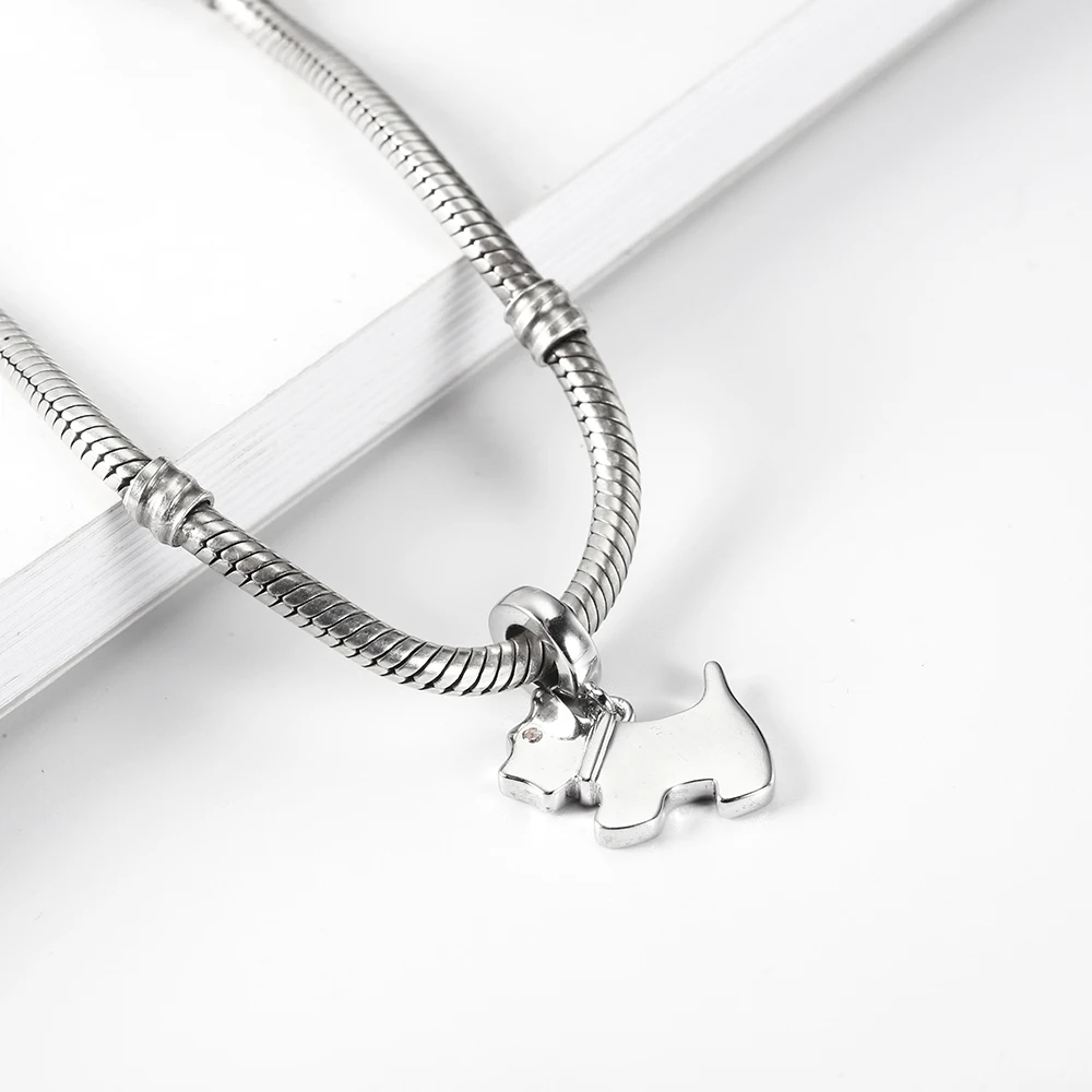 Puppy Pendant Fit Pandora Bracelets Charms Silver 925 Original Beads Authentic 925 Silver Charms DIY Jewelry Making Dropshipping (4)