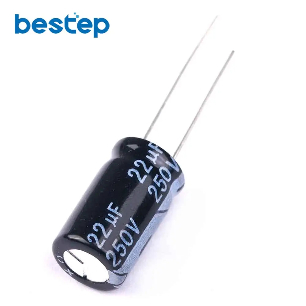 20PCS 22UF 250V 10X17mm Electrolytic Capacitor 250V 22UF 10*17mm Aluminum Electrolytic Capacitor