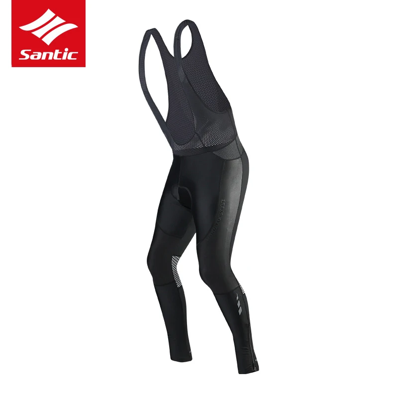 

Santic Top Men Cycling Pants Pro Team Cycling Bib Long Pants Italian Imported Padded Mountain Road Bike Bicycle Pants Ciclismo