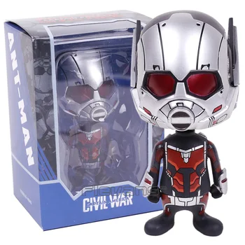 

Hot Toys Marvel Ant Man PVC Action Figure Car Decoration Toy Bobble Head Doll