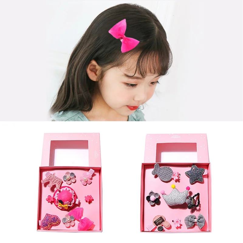 

Fabric Lace Crown Children's Hair Clip Hair Accessories Sets Cartoon Series Girls Side Clip Small Grip For Aboves 1M