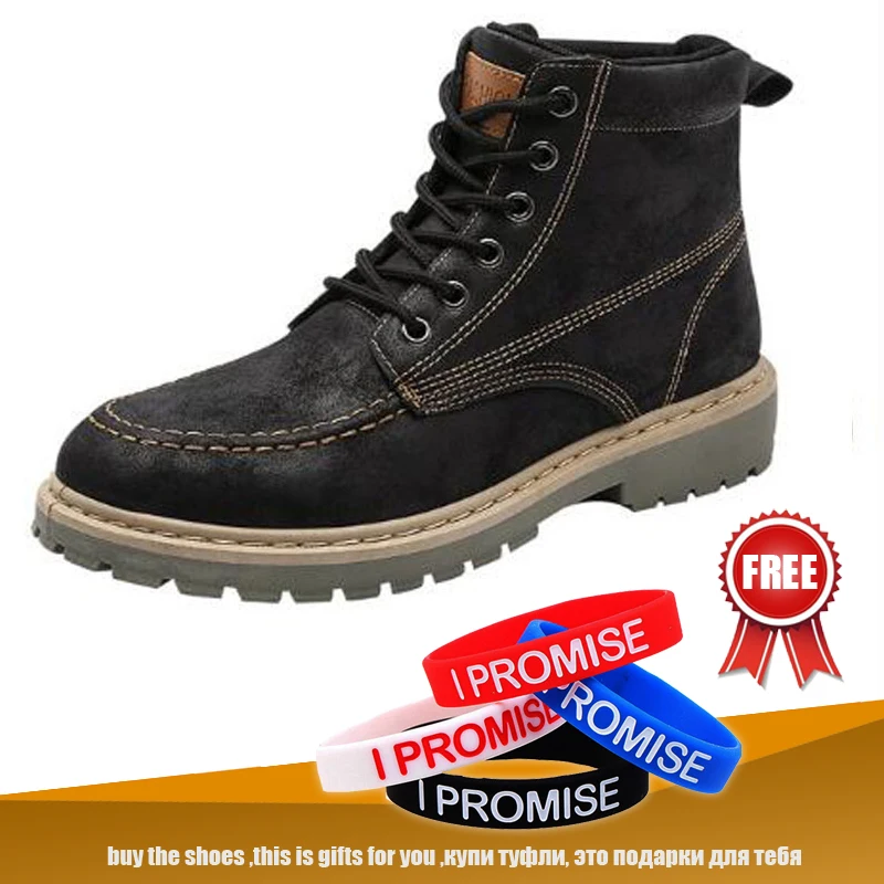 

Outdoor Spring Autumn New Martin Men Boots High Quality Working Non-slip Wear-resistant Casual Wild Students Shoes