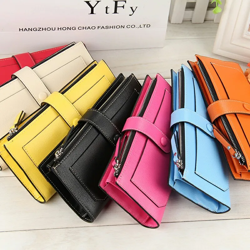 2016 New Fashion Women Wallets 11 Card Horder Clutch Purse Multifunctional Wristlet Bags Carteira Feminina smb768
