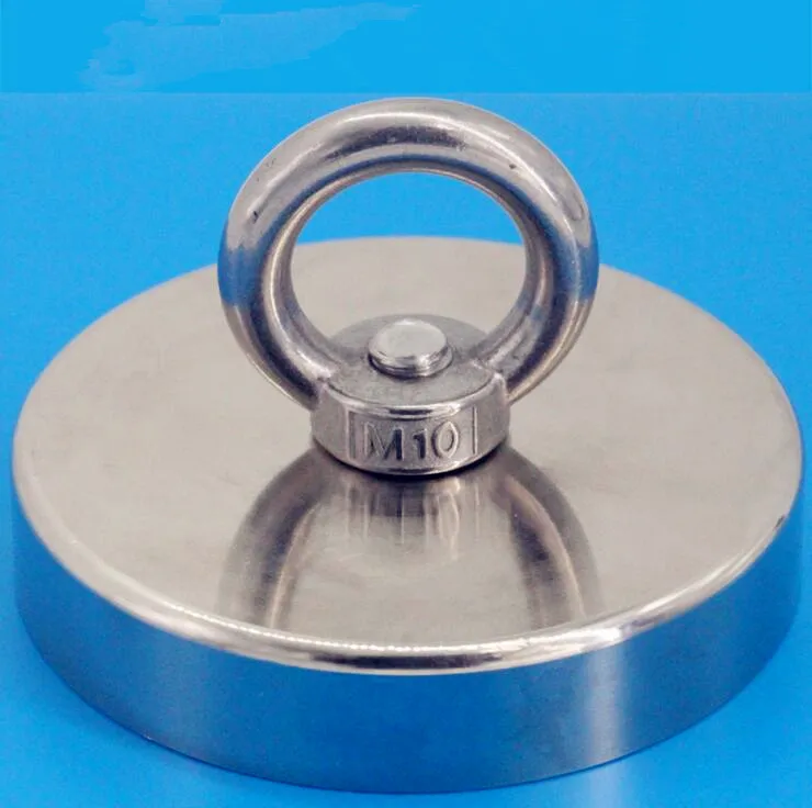 

1pcs Pot magnet with hook H60mm, Thread M8, strength approx. 113kg D60