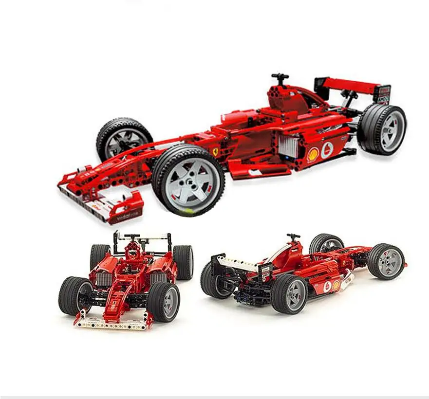 

726pcs Technical Series Racers F1 Racer 1:10 Car set Building Model Kids Mini Block Compatible 3334 Toys