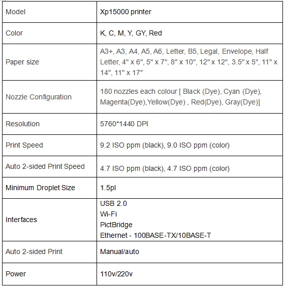 XP15000 принтер для бумаги фото CV/VCD/DVD печати A3 Размер