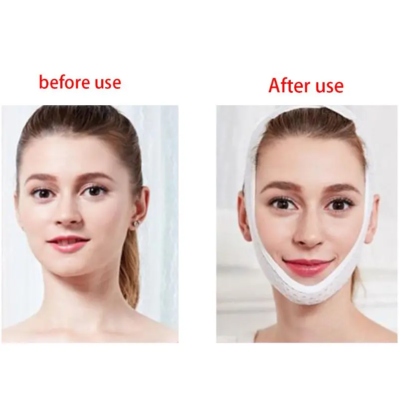 Уголковый для лица Поднимите маска-тренажер для контура лица Сетчатые эластичные щека сжатия для устранения двойного подбородка с тонким