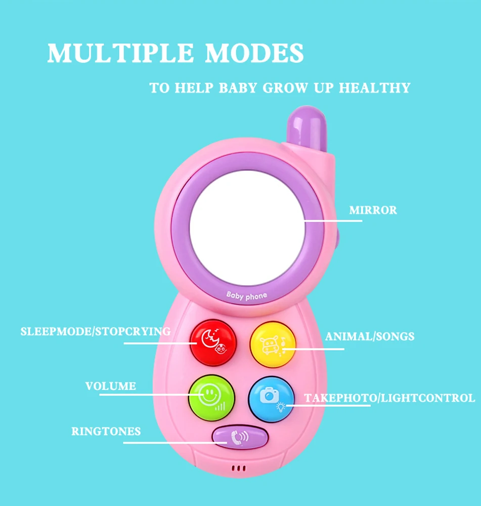 Детские телефонные игрушки Музыкальные звуки, ролевые детские мобильные телефоны, Детские смартфон, Обучающие Детские телефонные игрушки, подарок