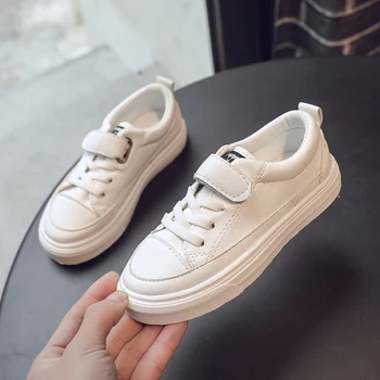 

2019 spring and autumn new girls wild white shoes boys casual shoes students sports running shoes kids canvas shoes