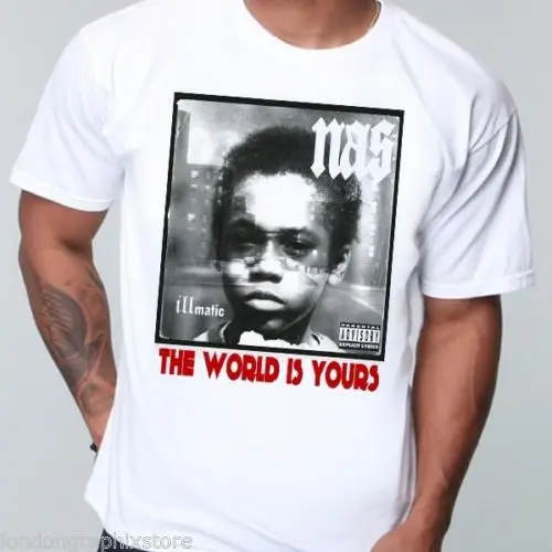 NAS футболка с надписью illmatic Ether Stillmatic хип-хоп плакат рэп Стильная Футболка harajuku