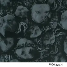 WDF325-1 декоративные Материал 10 квадратных Ширина 1 м перемещение воды filn передача череп воды печати пленка