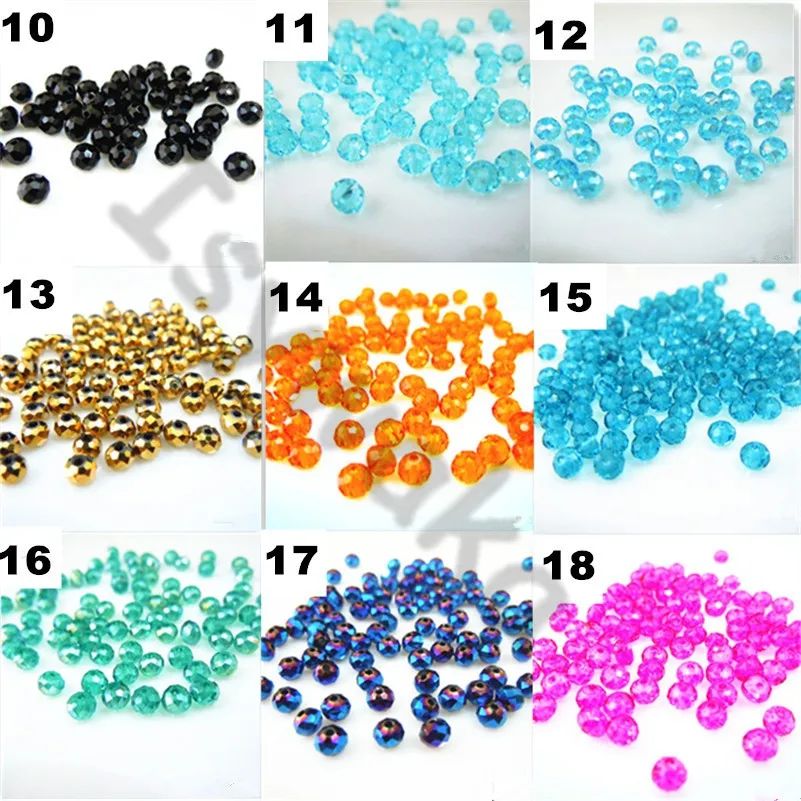 10G Mixed Shape Loose Crystal Beads Glass Beads Faceted DIY Jewelry Making