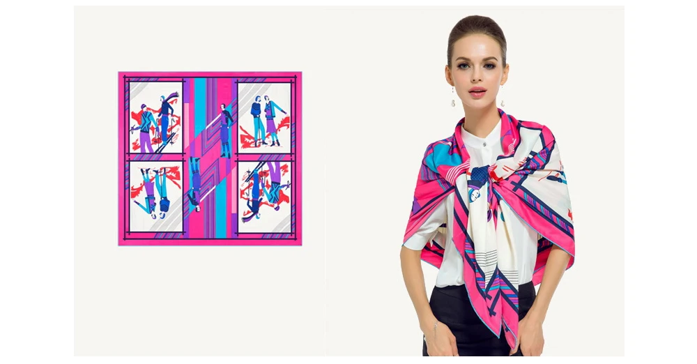 Print Silk Shawl (9)