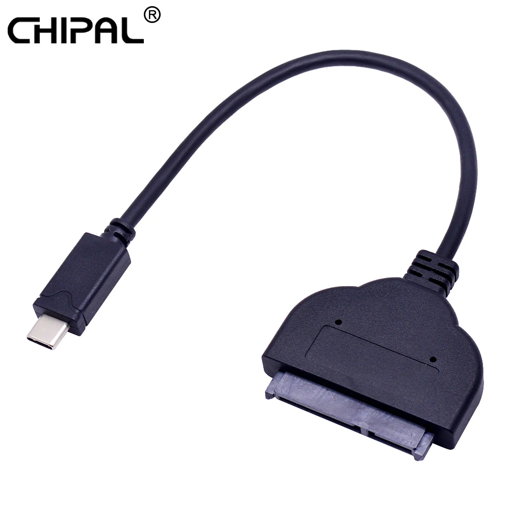 

CHIPAL USB 3.1 Type-C to SATA 3.0 Cable USB-C Type C to Serial ATA III 7+15 22Pin Converter for Macbook SmartPhone 2.5" HDD SSD