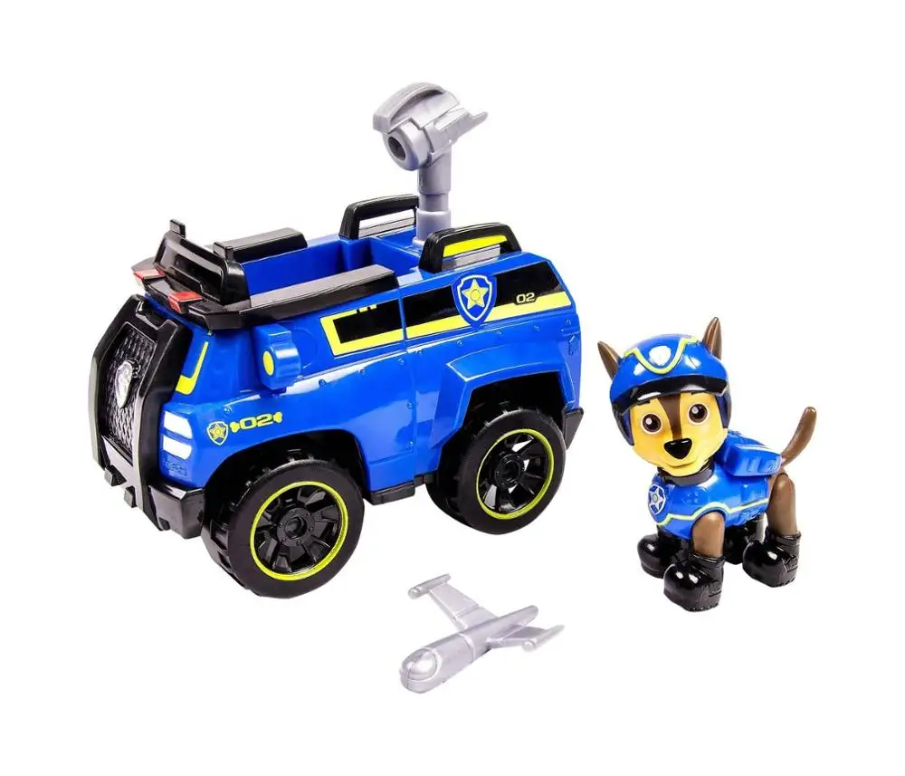 Подлинный Spin Master Paw Patrol спасательные гонщики автомобиль Скай высокий Flyin вертолет Райдер спасательный ATV автомобиль и фигурка детская игрушка - Цвет: chase spy no box