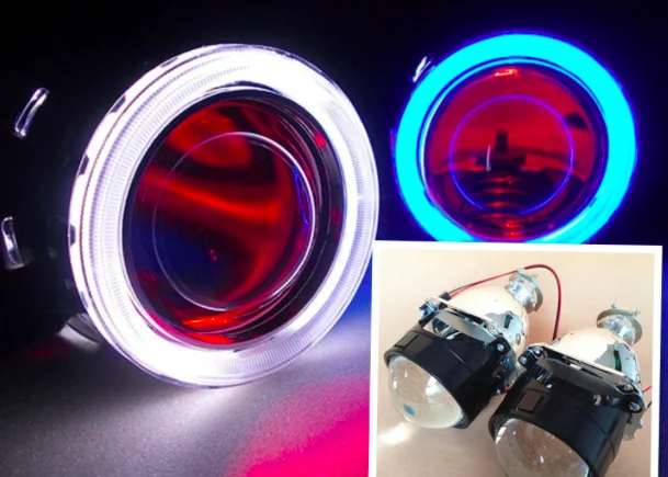 

G8 CCFL H4 H7 2.5 inches Mini WST HID Bi xenon Projector Lens Xenon Bulb CCFL Angel Eye Halo for Car Headlight Retrofit Kit