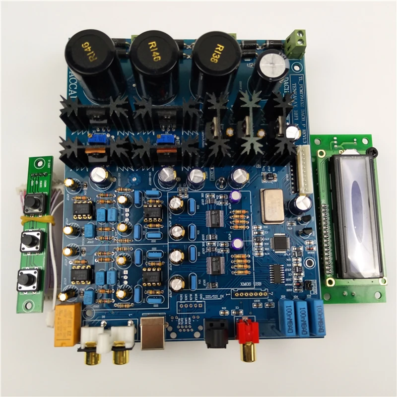 

Dual PCM1794 HIFI audio decoder AK4118 Digital reception MCU display control panel finished board