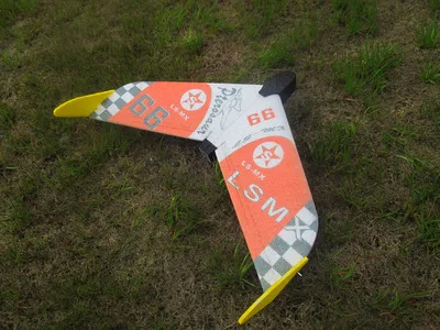 Spirit 600 мм размах крыльев EPP FPV Racer Flying Wing RC самолет комплект - Цвет: lattice orange