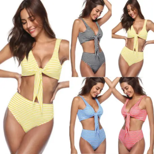 

Womens Bikini Set Bandage Push-Up Padded Swimwear Swimsuit Bathing Brazilian Two-Piece Suits