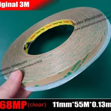 11 мм* 55 м* 0,13 мм), 3 м 468MP прозрачная двойная клейкая лента, высокая температура сопротивляется для ноутбука Планшета Телефона табличка