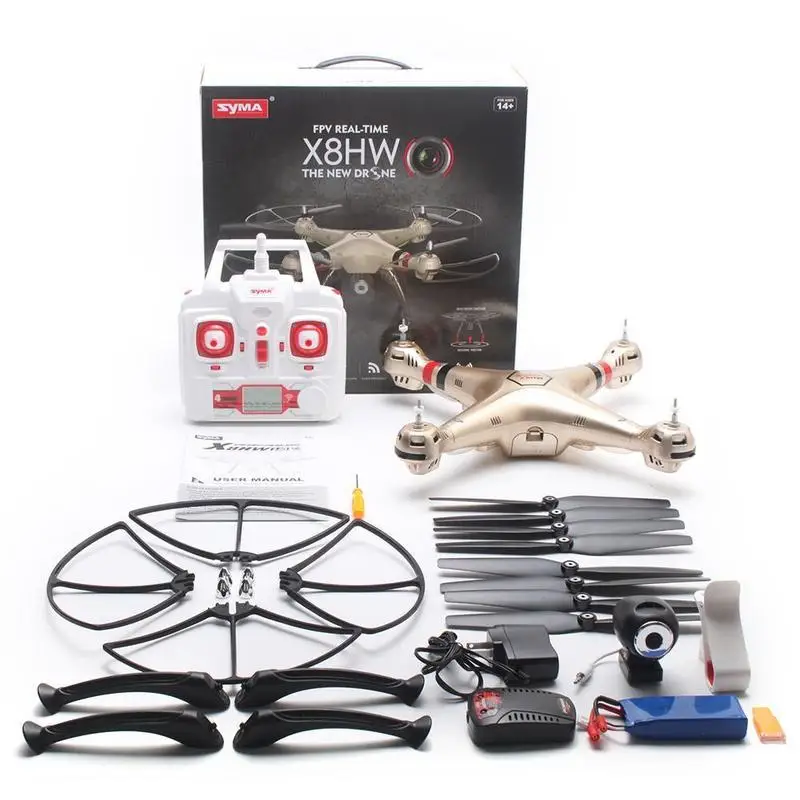 

Syma X8HW RC Quadcopter Drone HD Camera RTF Altitude Hold 2.4G 4CH 6-Axis Gyro VS X8HG X8W X8 FPV RC Drone Toys for Boy