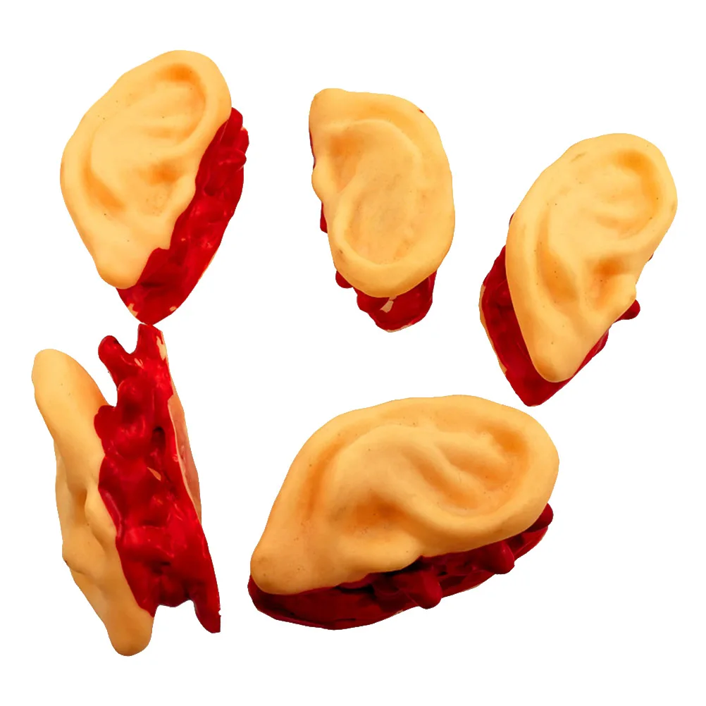 

5PCS Halloween Simulation Ear Props Terrorist Party Festival Cosplay Decor Ornament Costume Accessory Toy