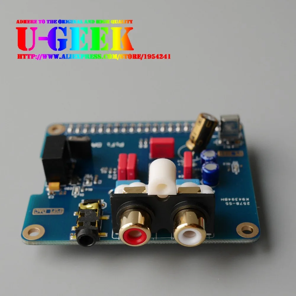 UGEEK HIFI DAC+ плюс модуль звуковой карты IGS интерфейс для Raspberry Pi 3 model B 2B 3B+ B+ A+ Zero | Сделай Сам свой HiFi плеер