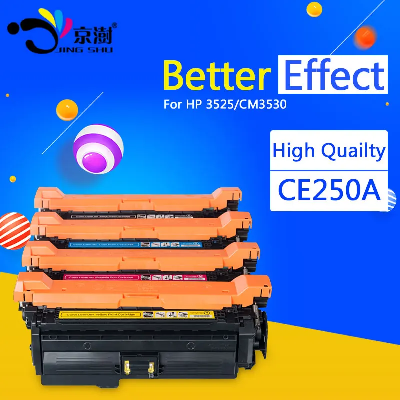 

1pcs toner cartridge CE250A/CE251A/CE252A/CE253A compatible for HP LaserJet CP3525 CP3525n CP3525dn CM3530fs 3525 3530 printer