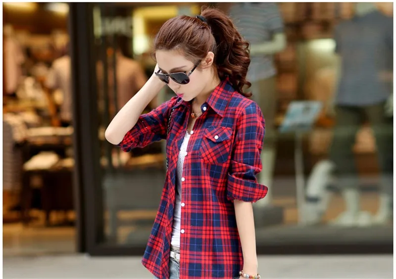checked blouse 11